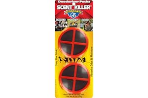 Scent Killer Sports Equipment Deodorizer Pucks - Unscented Sports Equipment Deodorizer Fights Odor and Moisture, Odor Control for Skates, Shoes, Gym Bags, Sports Bags, Totes, Helmets and Gear - 2 Pack