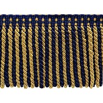 DecoPro Dünne Bullion-Fransenborte – 7,5 Cm Breit, Stil BFTC3, Farbe Dunkles Rostorange (K35), Pro Yard (0,9 M)