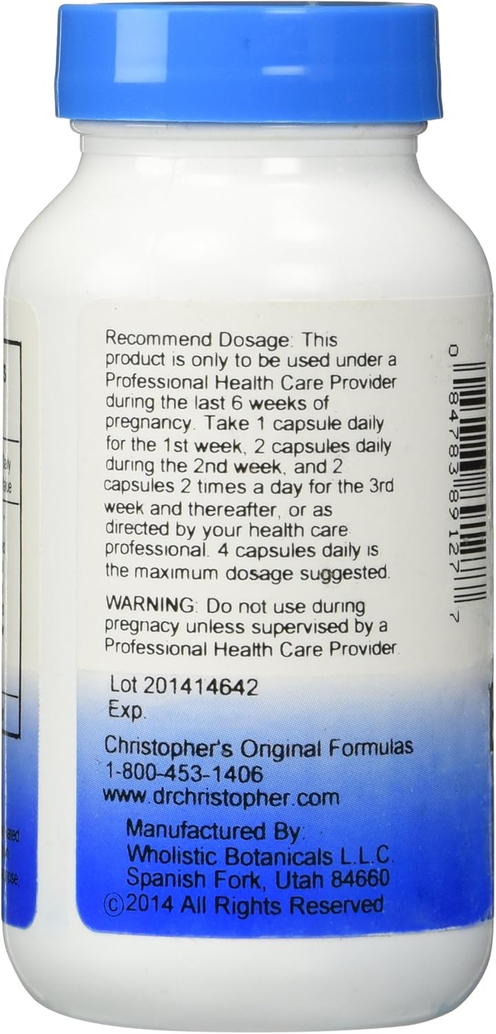 Amazon Com Dr Christopher S Birth Prep 100 Vegetarian Capsules Health Personal Care