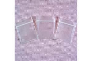 1000 Pieces Clear Zipper Bags 1 x 1.2 Inch (2.5 x 3cm) 4 Mil Thick Plastic Reclosable Storage Packaging Pouches