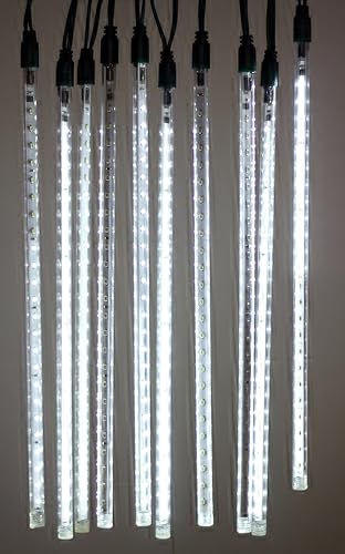 Download Amazon Com Dream Drop Brilliant Uk Set Of 10 Double Sided 14 Led Light Tubes With Snowfall Light Effect Home Improvement