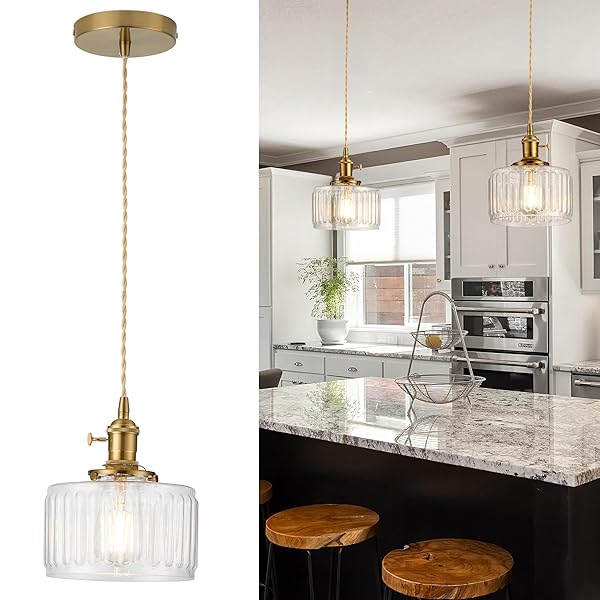 PUNCOLL VINTAGE PENDANT LIGHTING FOR KITCHEN ISLAND –...