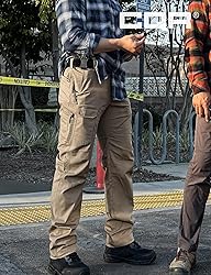 CQR Men's Utility Flex Cargo Pants, Classic-Fit