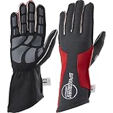 Speedway Motors Outseam Racing Gloves, SFI-5, Red, Small