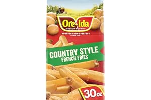 ORE IDA Ore-Ida Country Style French Fries Seasoned Frozen Potatoes with Skins, 30 oz Bag
