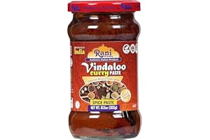 RANI BRAND AUTHENTIC INDIAN PRODUCTS Rani Vindaloo Curry Cooking Spice Paste, Hot! 10.5oz (300g) Glass Jar ~ No Colors | All Natural | NON-GMO | Vegan | Kosher | Gluten Free | Indian Origin