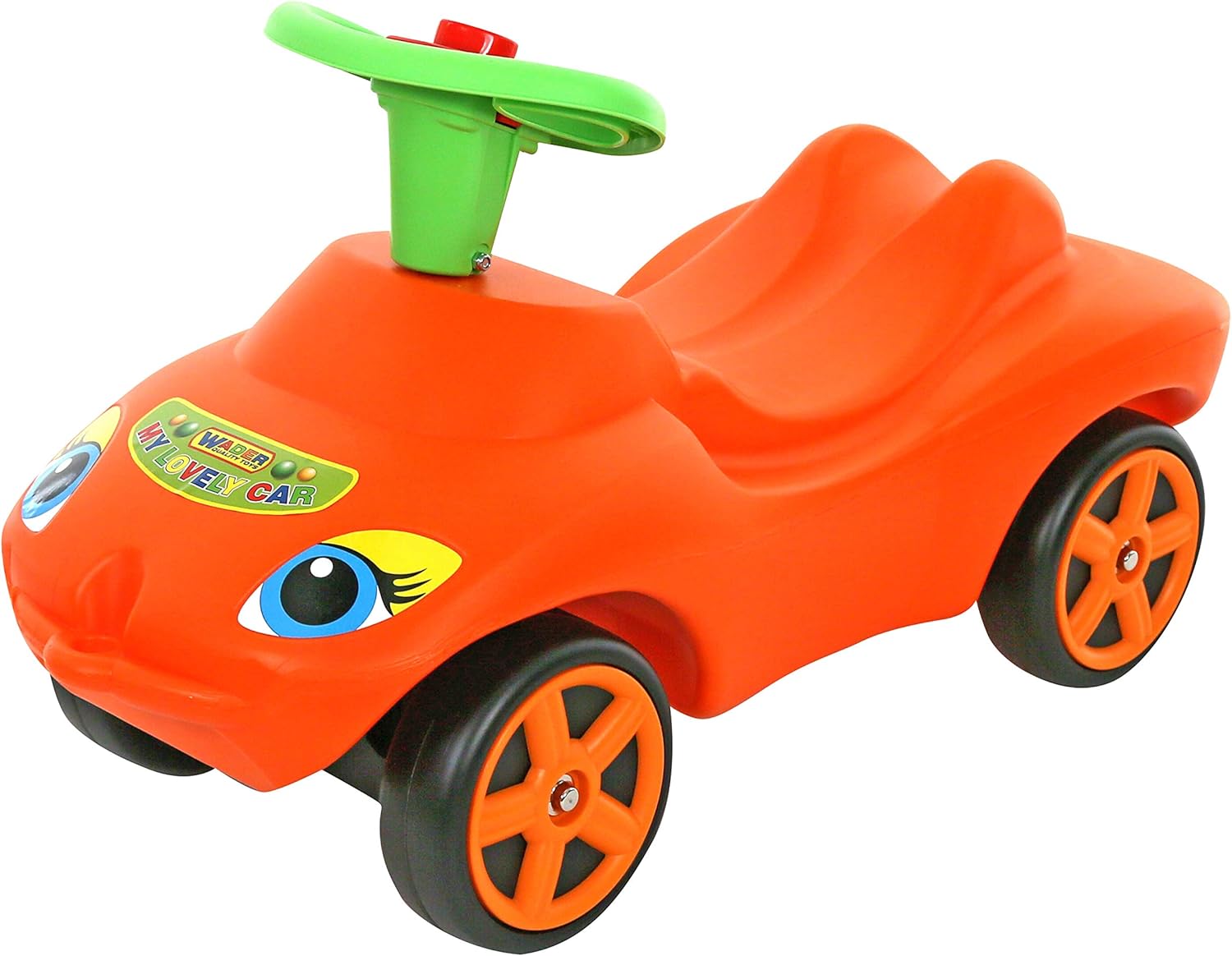 orange ride on car
