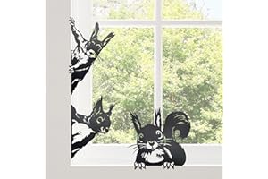 Charming Peeping Squirrel Metal Wall Art - Ideal for Outdoor and Patio Decor for Gardens and terraces