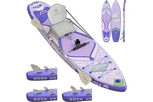 iTAOSTAR Daisy 11'6’ × 35” Extra Wide Paddle Board with Seat, One-Stop Premium SUP Board Accessories, Tailored 5 Fins, Stable Stand Up Paddle Boards for Youth of All Skill Levels
