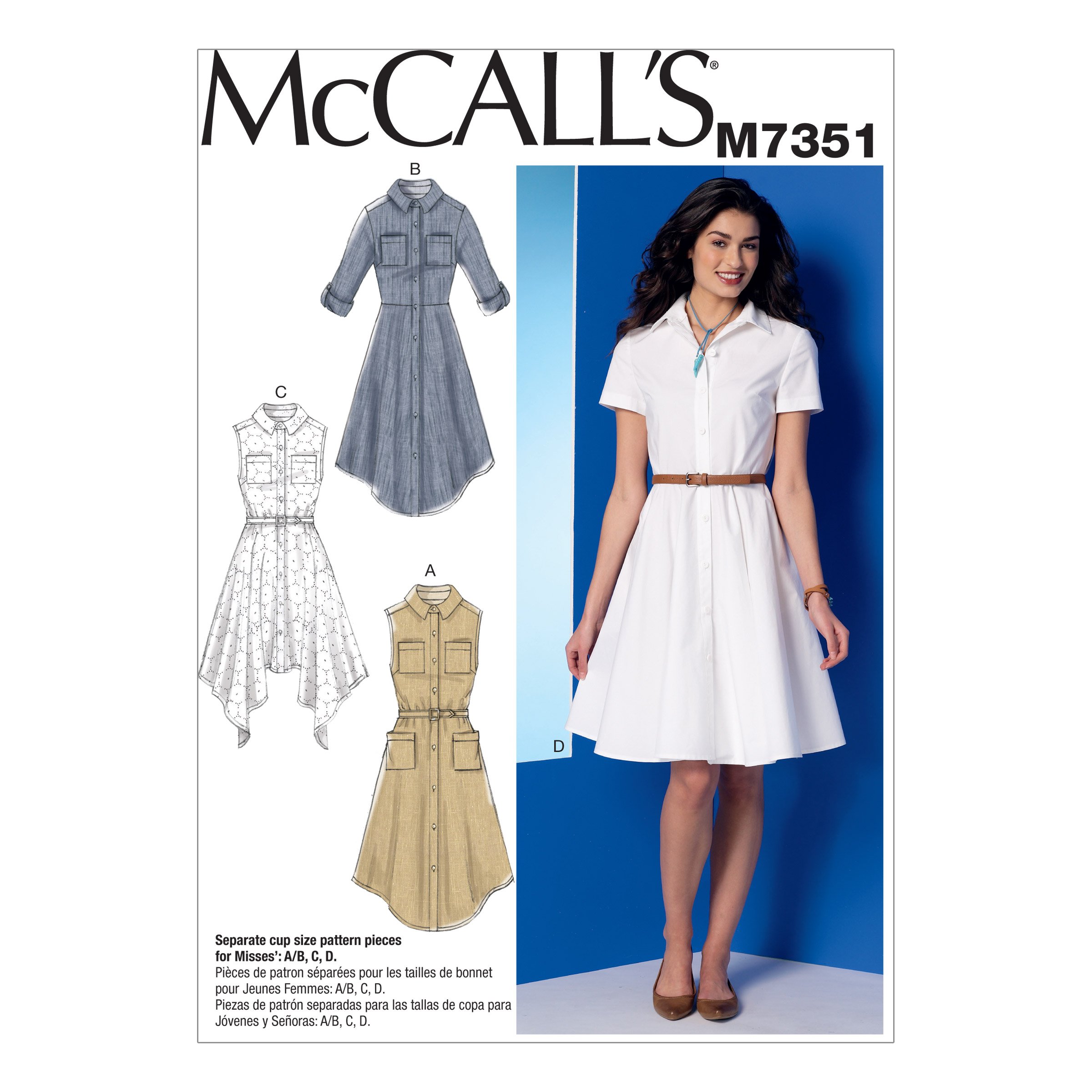 Mccall's Patterns Misses Dresses and Belt, Size A5 6-14