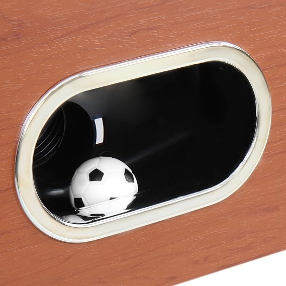 Jago - Futbolín de madera y altura regulable – color caoba: Amazon.es: Juguetes y juegos