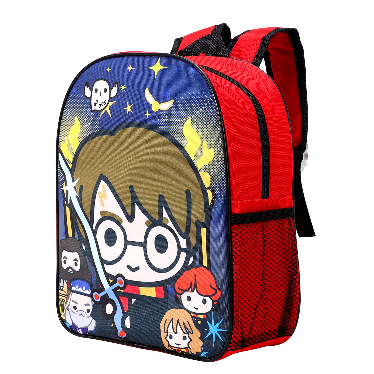 Harry Potter Kids Childrens Backpack School Rucksack Travel Bag Boys Girls with side mesh pocket Multicolour