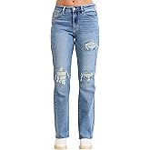 Judy Blue Womens Jeans - Mid Rise 90's Straight