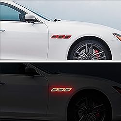 TOMALL 6Pcs 3D Strong Reflective Stripe Sticker for