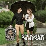 Bemece Universal Car Seat Rain Cover with Window & Ventilation view 8