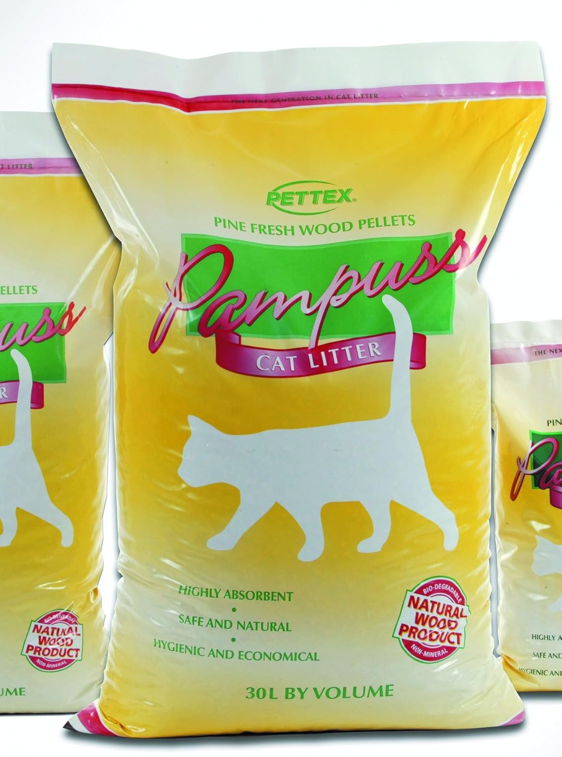 30 Litres Woodbase Cat Litter Pine Fresh Highly Absorbent Recycled Low