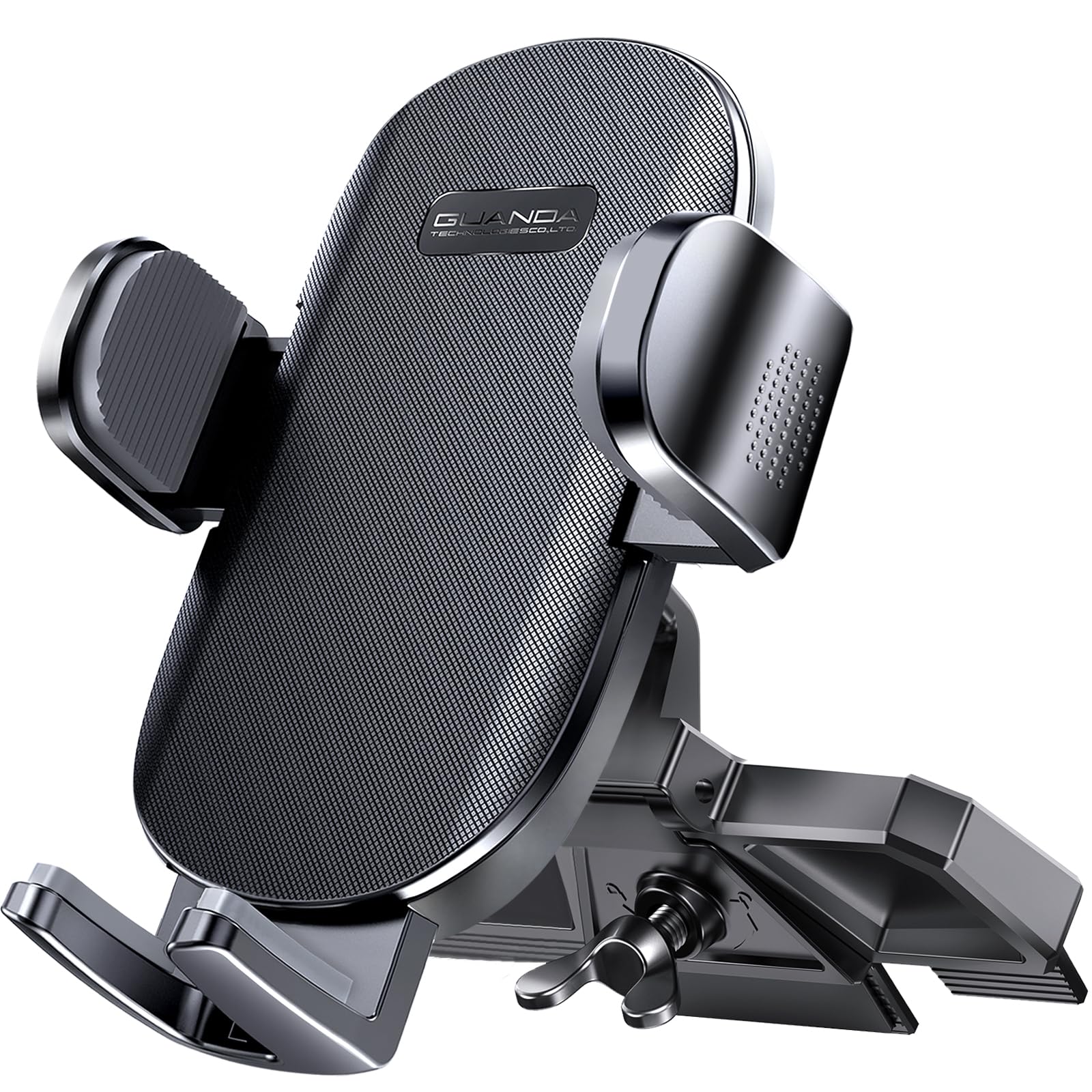 Photo 1 of Car Phone Holder, Universal CD Slot Phone Mount, Hands Free Automobile Cell Phone Stand, 360° Adjustable Phone Mount for Car Compatible with iPhone & Android Cell Phones (Black)