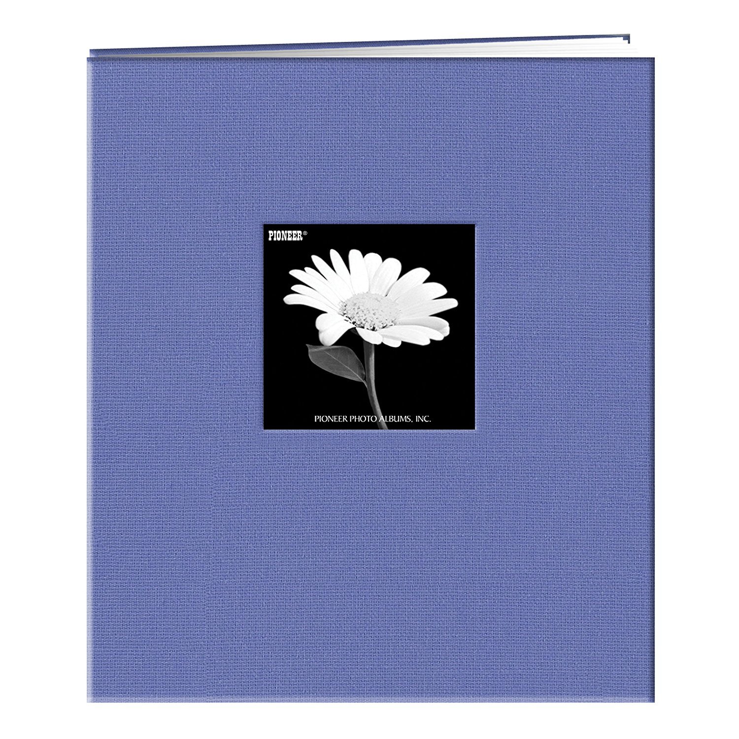 Pioneer Fabric Frame Post Bound Scrapbook 8.5"X11"-Sky Blue