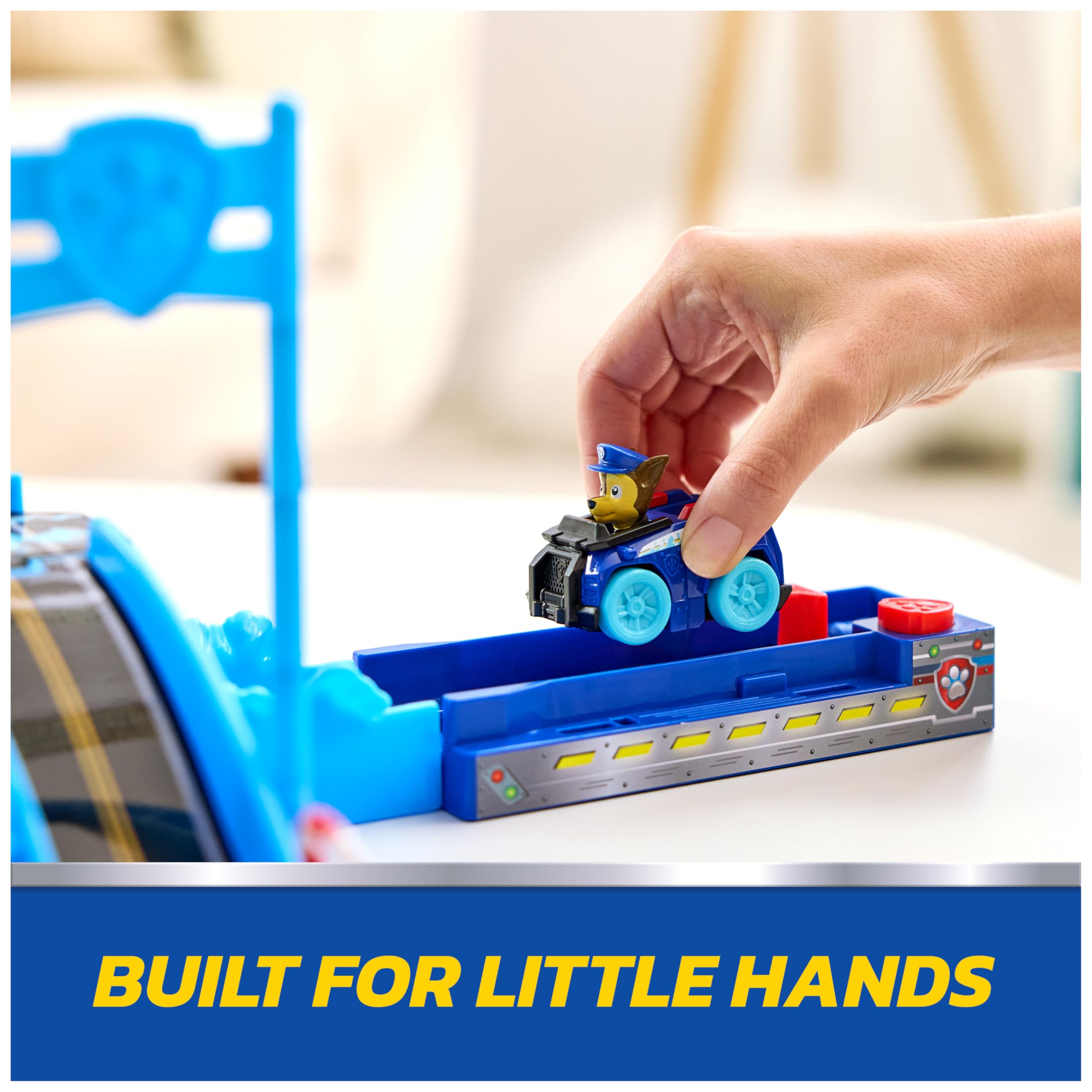 PAW Patrol Pup Squad Track Set, Looping Track Playset & Vehicle Launcher with Chase & Marshall Toy Cars, Kids Toys for Boys & Girls Ages 3 and Up