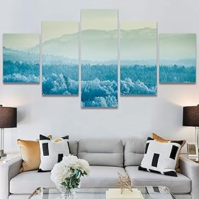 SIGNWIN 5 Panel Canvas Wall Art Modern Art...