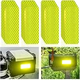 PHIXBEAR Reflective Stickers Super Reflection, Safety Reflective Tape for Car Trailer Truck Bike Motorcycle, 20 Pcs Fluorescent Yellow-Green Outdoor Waterproof 3.15" X 1.18"