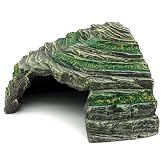 JIHAQUA Terrarium Decor Reptile Hide Reptile Hides and Caves, Medium | Aquarium Tank Accessories Decorations