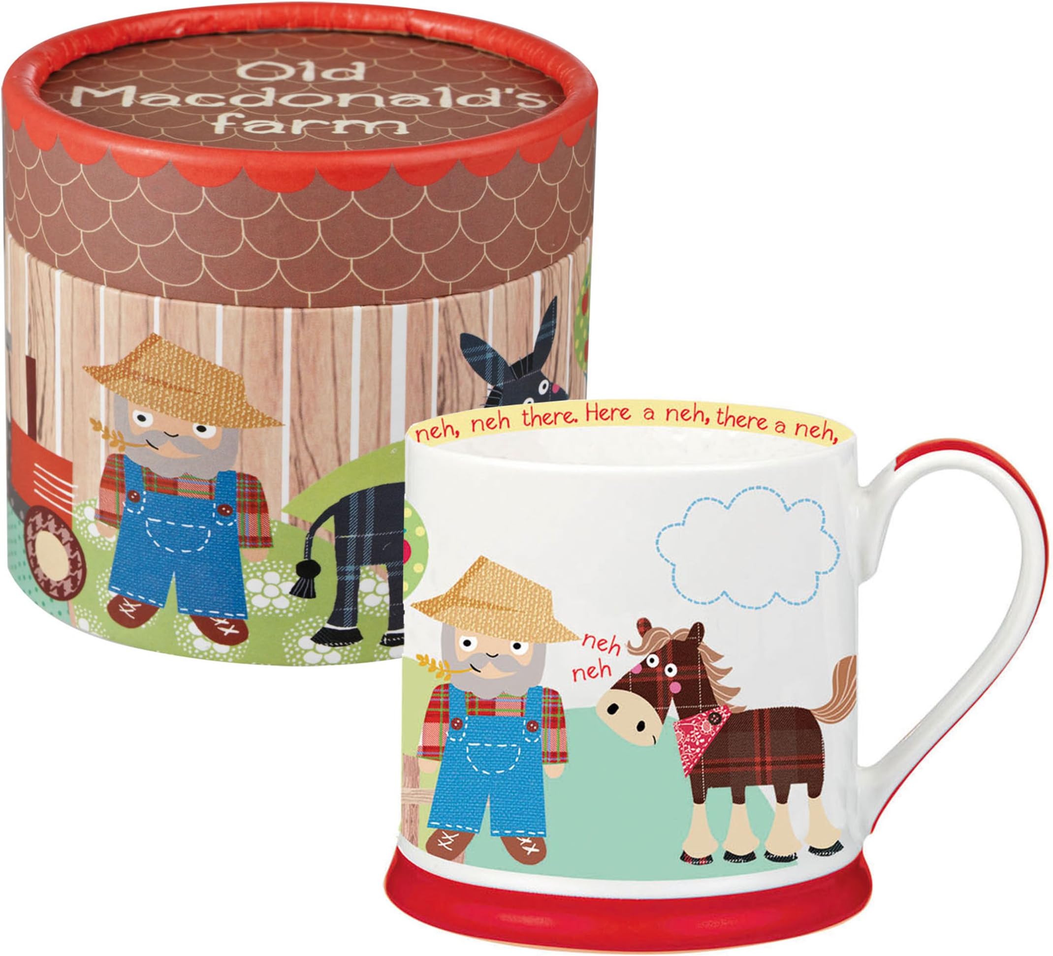 Little Rhymes Old Macdonald Mini Elm Mug, Multi-Colour