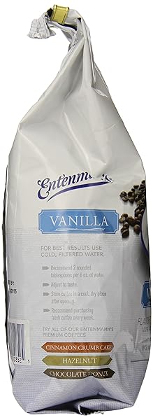 ENTENMANN’S GROUND COFFEE, VANILLA FLAVOR, 10-OUNCE