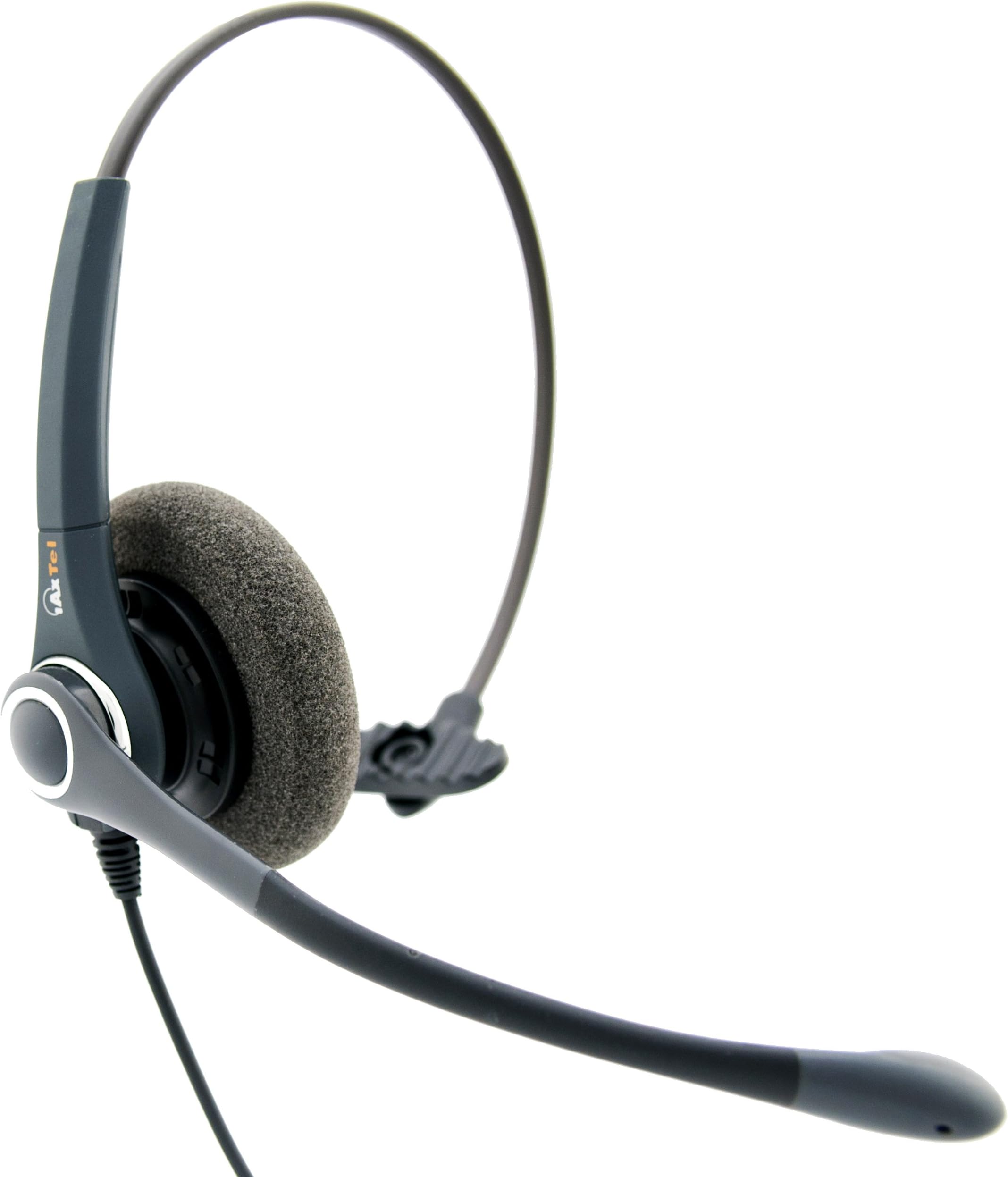 Axtel Pro Mono XL Corded Headset with Noise-Cancelling Microphone + Cord for Alcatel-Lucent Series 8 and 9 Telephones