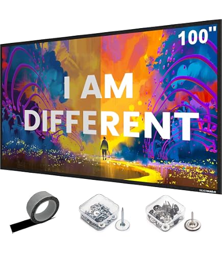 Amazon.com: QualGear 120-Inch Fixed Frame Projector Screen, 16: 9