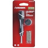 Husky 1000-039-351 Phillips and Slotted 8-in-1 Double Ended Precision Screwdriver Set with Onboard Storage