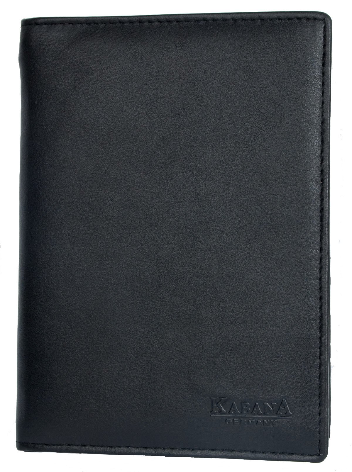 Black Genuine Leather Passport Holder - Wallet