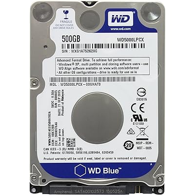 Western Digital 500GB 2.5" Playstation 3/Playstation 4 Hard Drive (PS3 Fat, PS3 Slim, PS3 Super Slim, PS4)