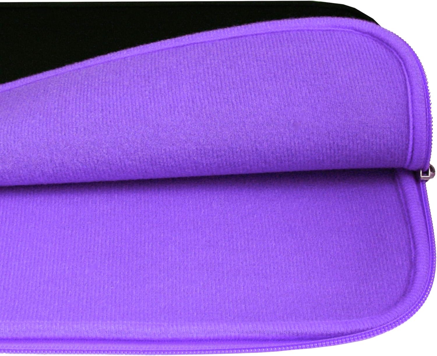 Emartbuy Jet Black/Purple Water Resistant Neoprene Soft Slim Zip Case Cover Sleeve Pouch 11.6-12.7 Inch Compatible With Selected Devices Listed Below - Image 3