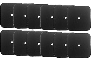 SHUREX 12 Pack Replacement Charcoal Filters for Catit Litter Box, Pre-Cut Carbon Deodorizor Refills Compatible with The Catit Litter Pans (Items 50685, 50700, 50701, 50702, 50722, 50695 & 50696