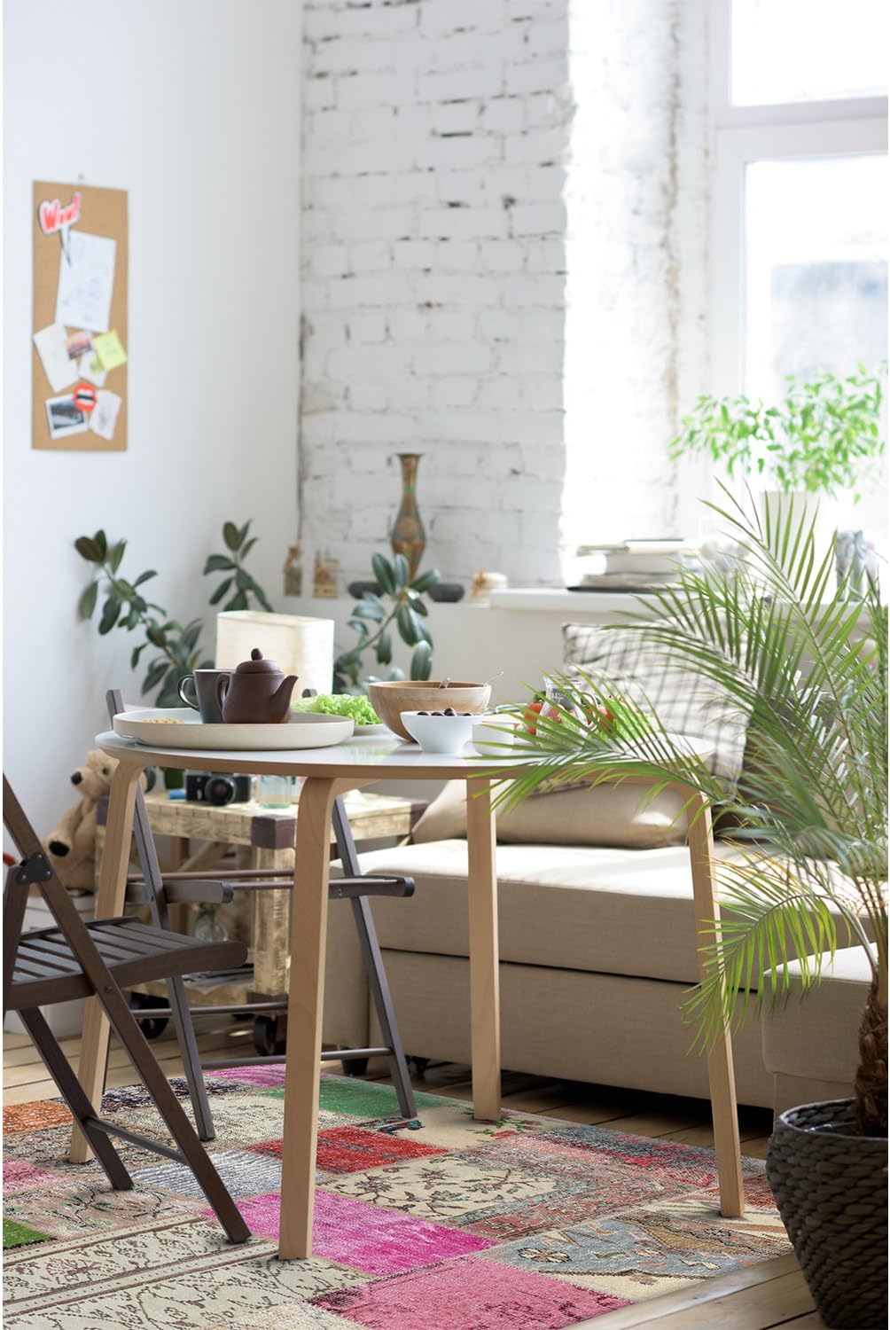 Crystal Art Ruggable 5 X 7 Patchwork Boho 2 Delig Wasbaar Tapijtsysteem Amazon Nl