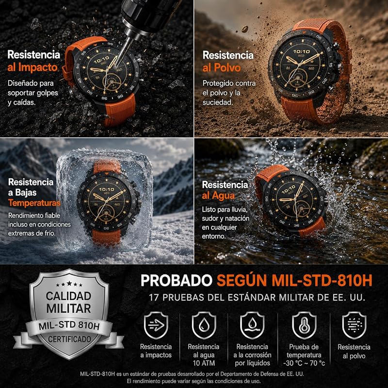 GS Explorer S Relógio Inteligente Masculino, GPS, 10ATM Resistente à Água — foto 3 de 8