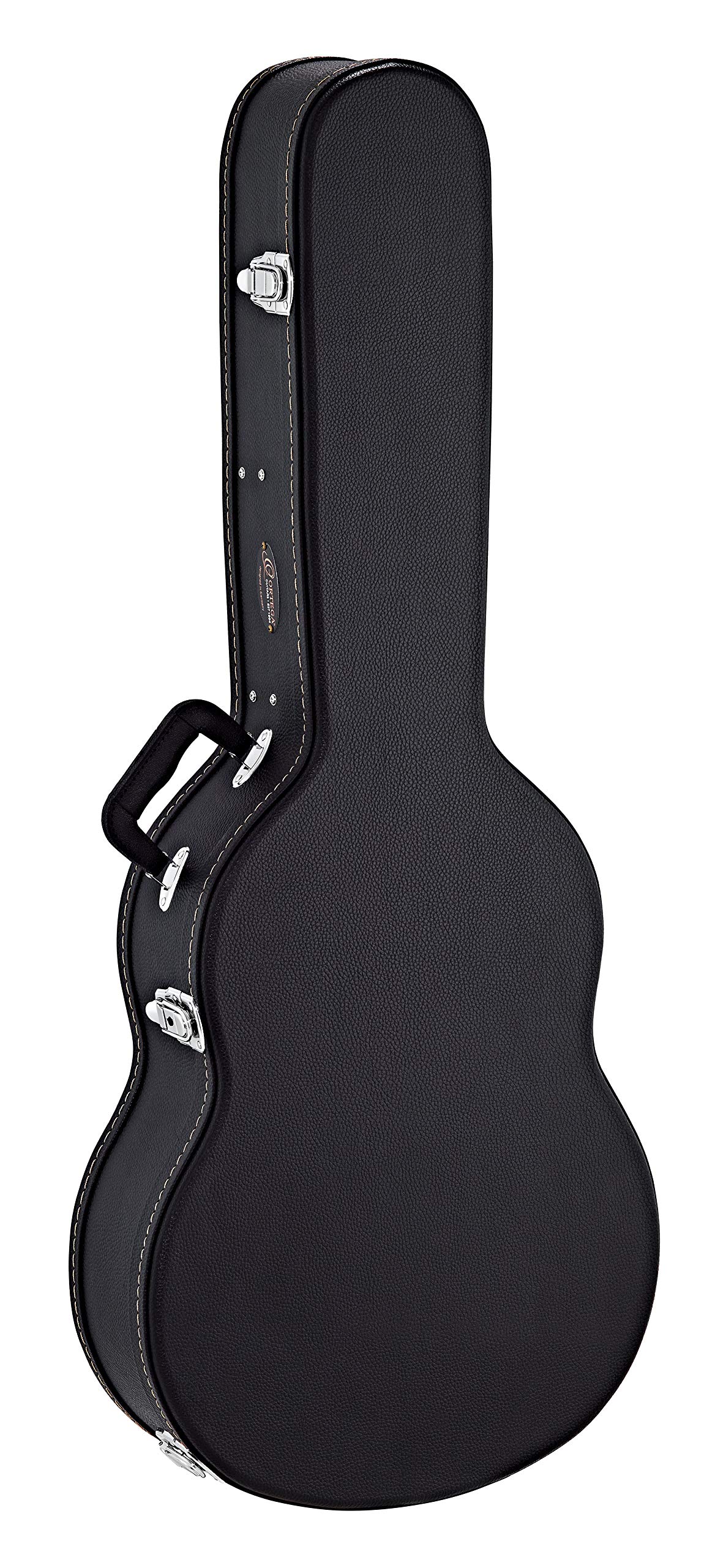Ortega Guitars Economy Guitar Hardcase - Case for Classical Guitar - Height 103 cm - Vinyl, Black (OCCSTD)