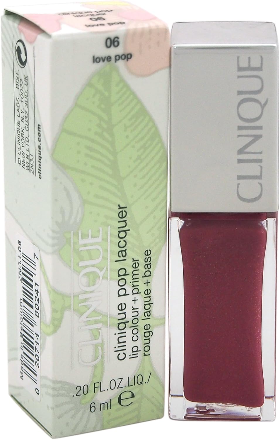 Clinique Pop Lacquer Lip Colour + Primer, 10 Sugar Pop : Beauty