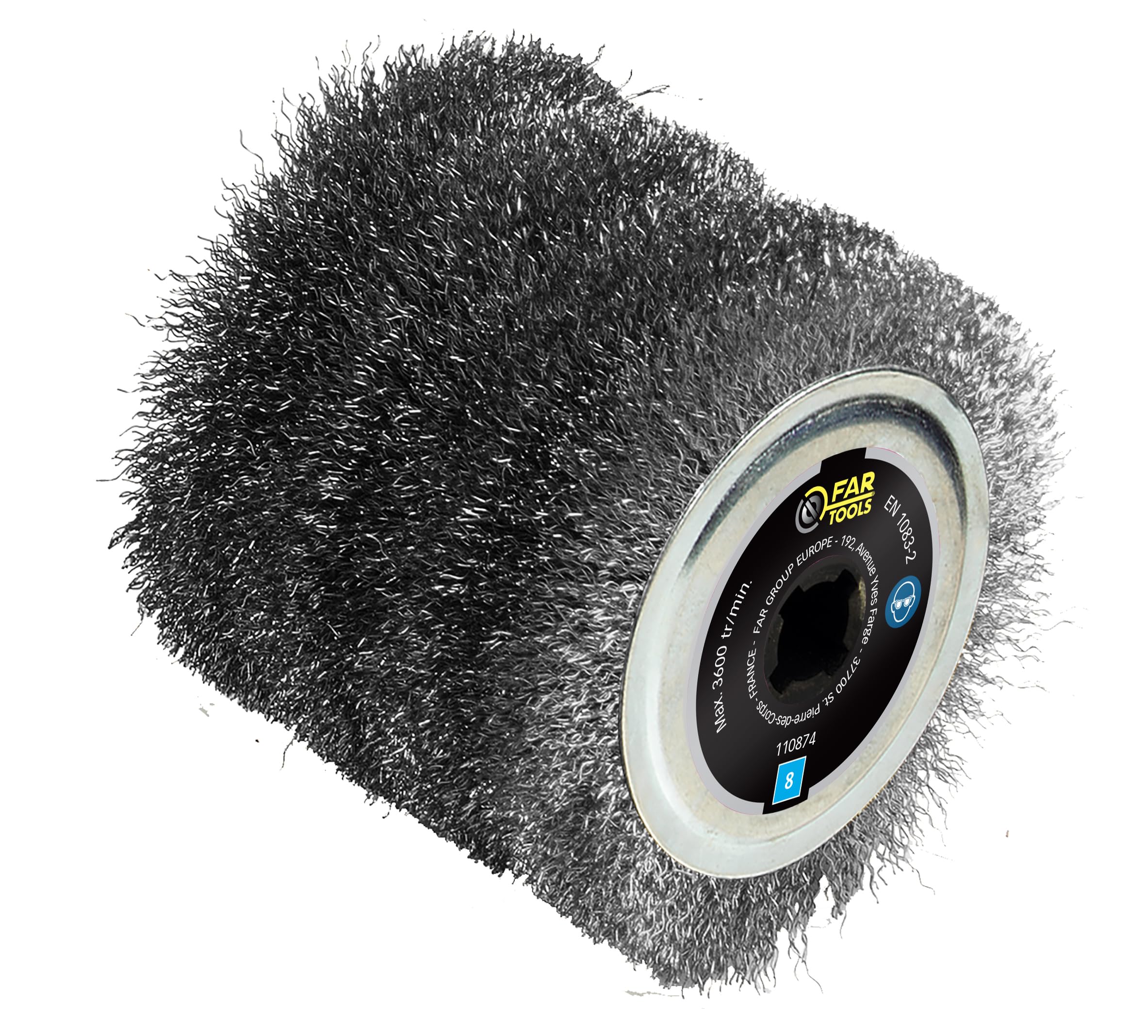 Fartools 110874 Metal Wire Brush for Renovator REX120 Diameter 120 mm Black