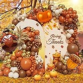 218pcs Fall Balloon Arch Garland Kit,Thanksgiving Balloon Arch Garland Kit with Brown Burnt Orange Balloons,Fall Baby Shower Decorations Autumn Thanksgiving Friendsgiving Supplies