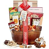 Broadway Basketeers Birthday Gift Basket – Gourmet Snacks & Sweet Treat Box with Cookies, Candy, Chocolates & more - Food Gift Basket for Women, Men & Families - Happy Birthday Surprise Box, Kosher