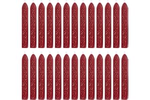 PATIKIL Wax Seal Sticks, 26 Pack Sealing Wax Sticks Sealer for Stamp Seals Letter Wedding Invitation Envelope Craft, Red