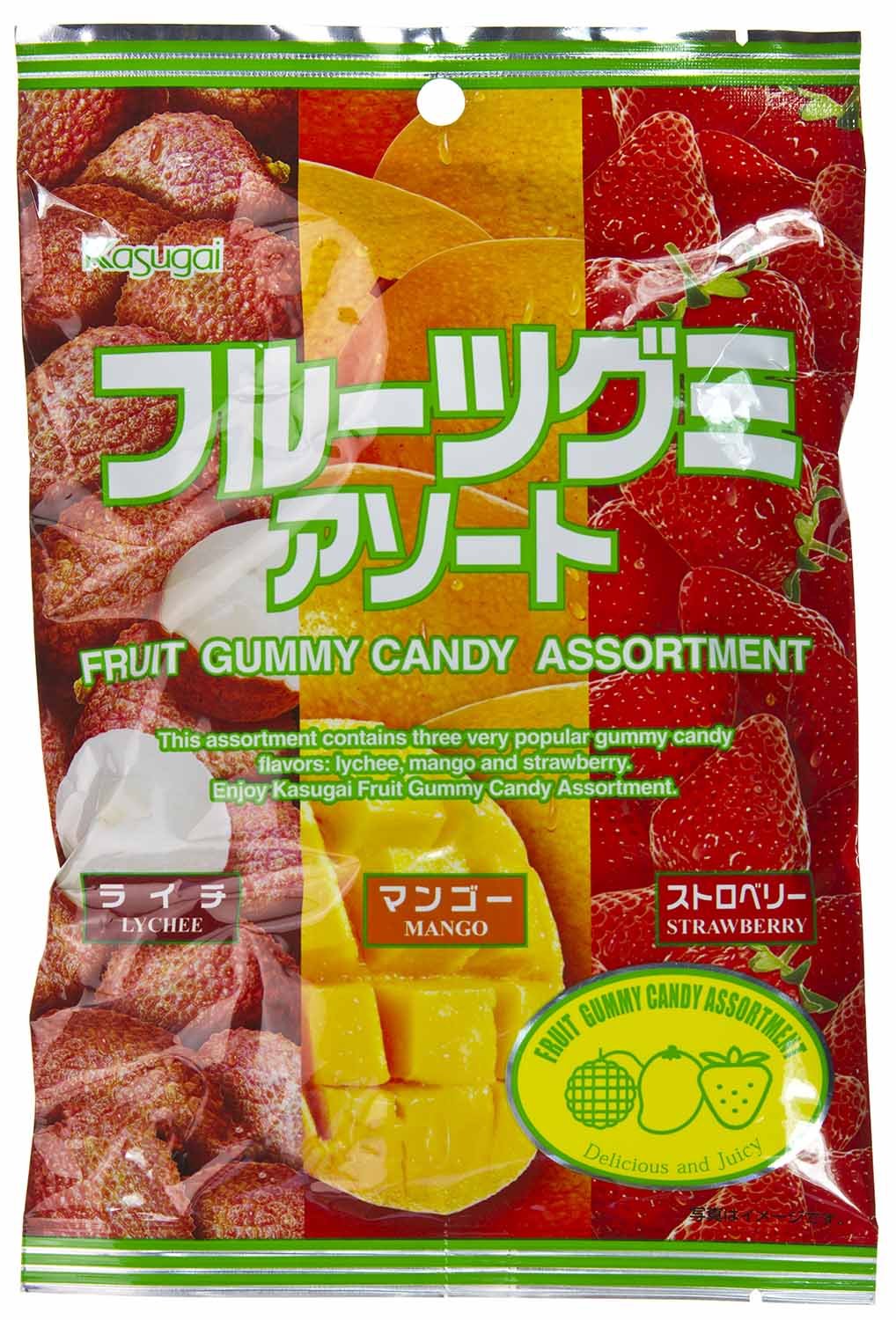 Japanese Fruit Gummy Candy from Kasugai Pineapple 107g