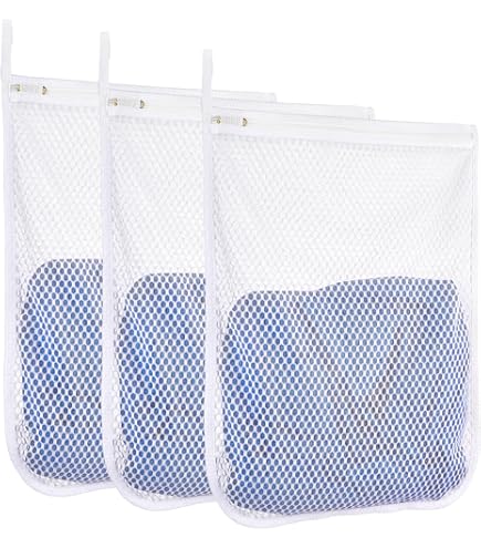 Frienda 6-teiliges Mesh-Set – 28 X 38 Cm Nylon-Netztaschen Mit Kordelzug – Perfekt Für Strandspielzeug, Wäsche & Reisen