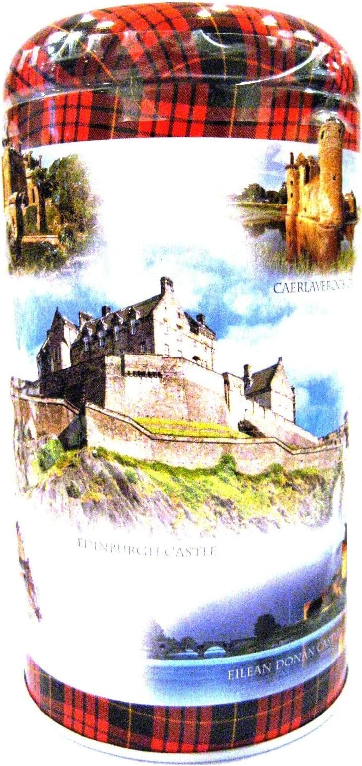 Campbells Chocolate Chip Cookies 175g Just For You Collection Round Tins - Scottish Castles