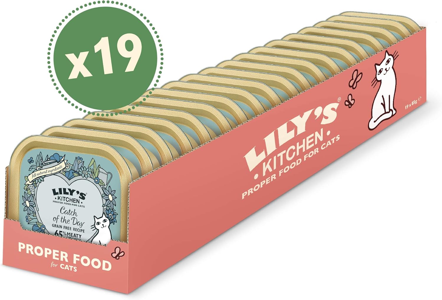 Lily's Kitchen Natural Adult Wet Cat Food Trays, Catch of the Day Salmon & Chicken Smooth Paté - Image 3