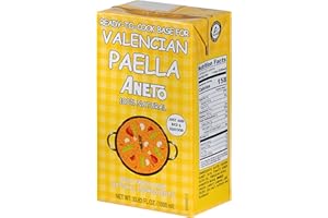 Aneto Valencian Paella Cooking Base Broth, 33.83 Fluid Ounce (6 pack)