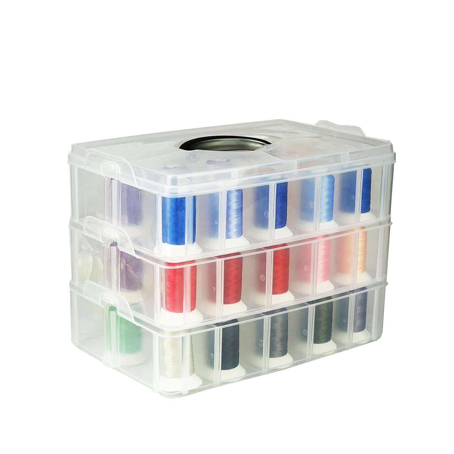 Simthread Machine Embroidery Thread Polyester 63 Colors with Plastic