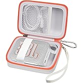 Carrying Case Compatible with JBL Go 4 - Portable Bluetooth Speaker Box Pro Sound, Also for Go 3/Go3 Eco/Go2 Waterproof Mini Wireless Speakers - Case Only (White)